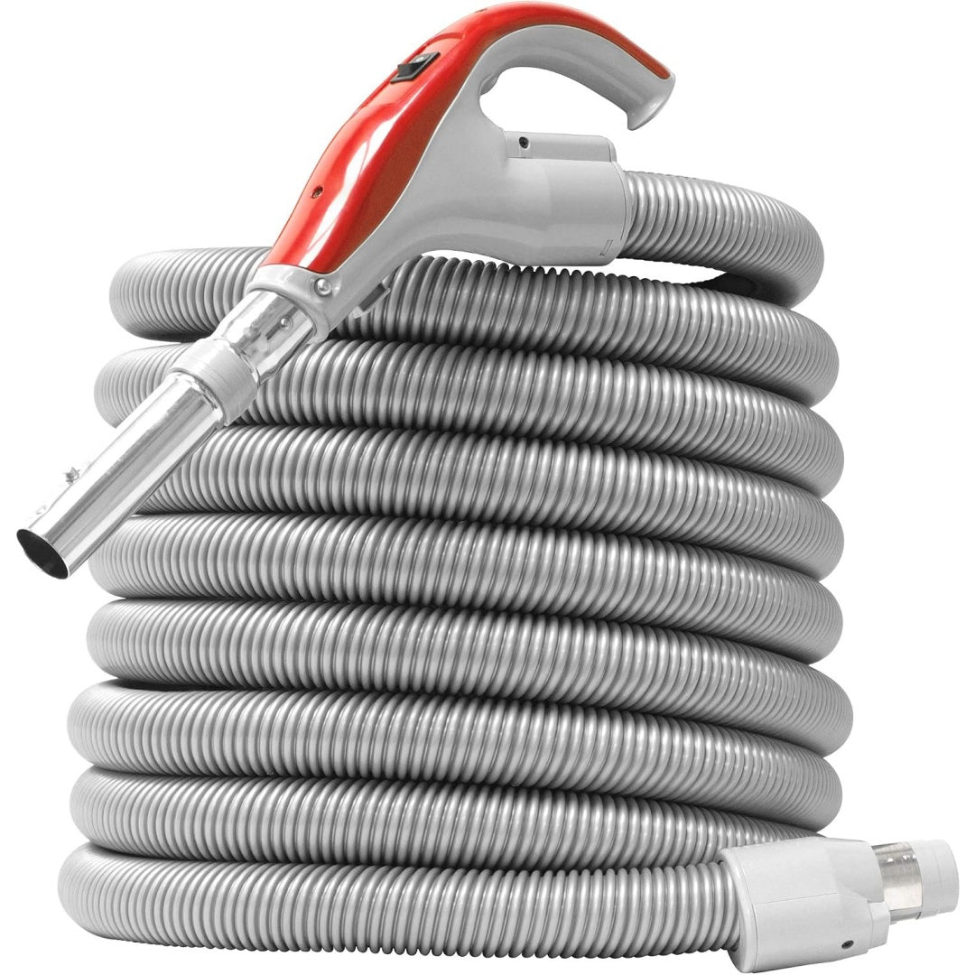 Flexible d'aspiration, coloris gris, avec le raccordement du circuit d'aspiration