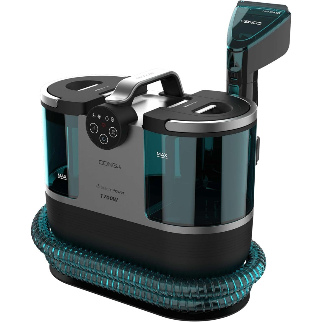 Injecteur extracteur, coloris noir et gris, avec le nettoyage du rouleau