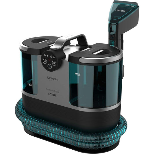 Injecteur extracteur, coloris noir et gris, avec le nettoyage du rouleau