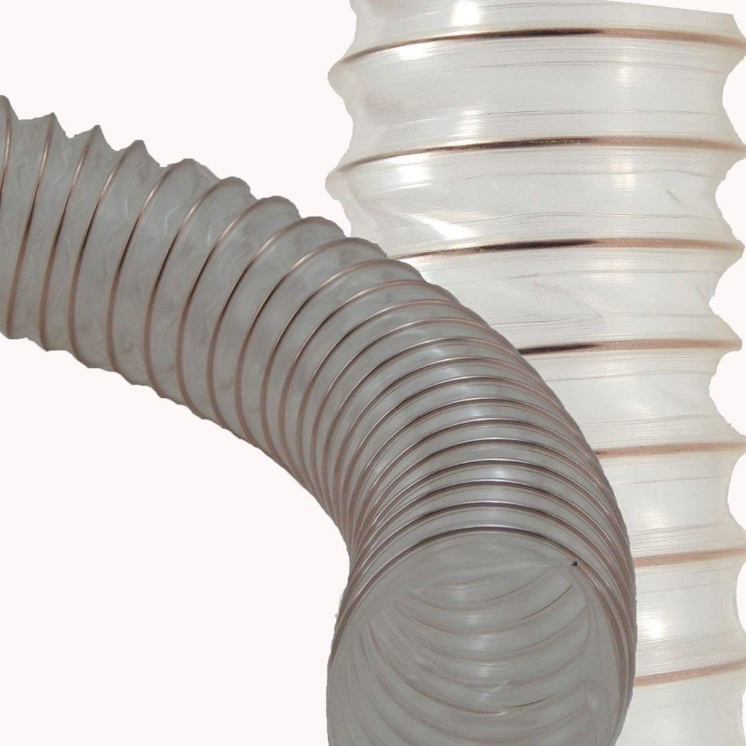 Tube pour circuit d'aspiration, coloris gris et blanc, avec le raccordement du circuit d'aspiration