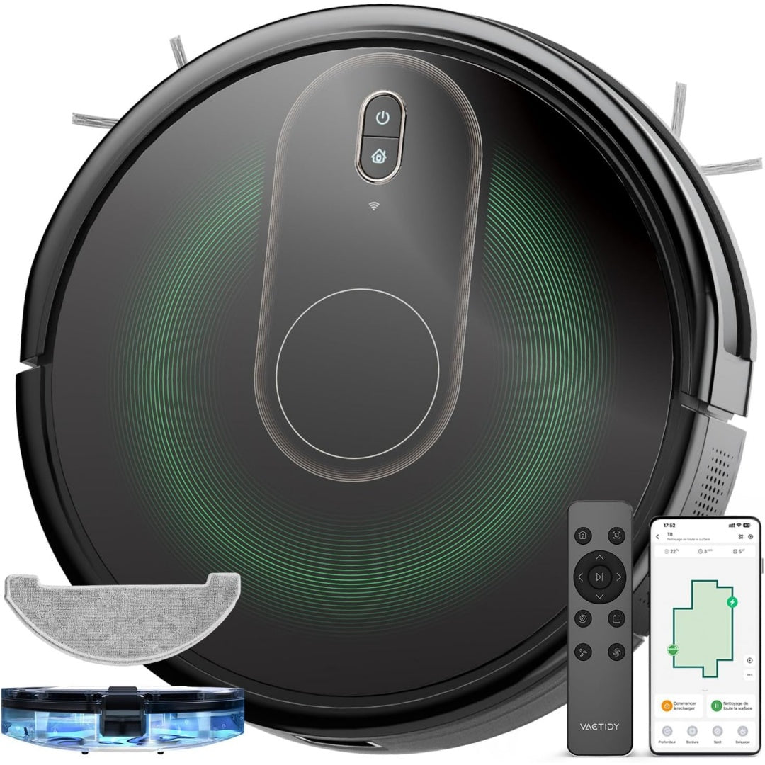 Robot aspirateur avec un format compact
