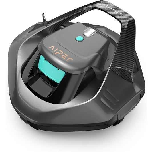 Nettoyeur de piscine associant une capacite annoncee de 000 mAh au coloris gris