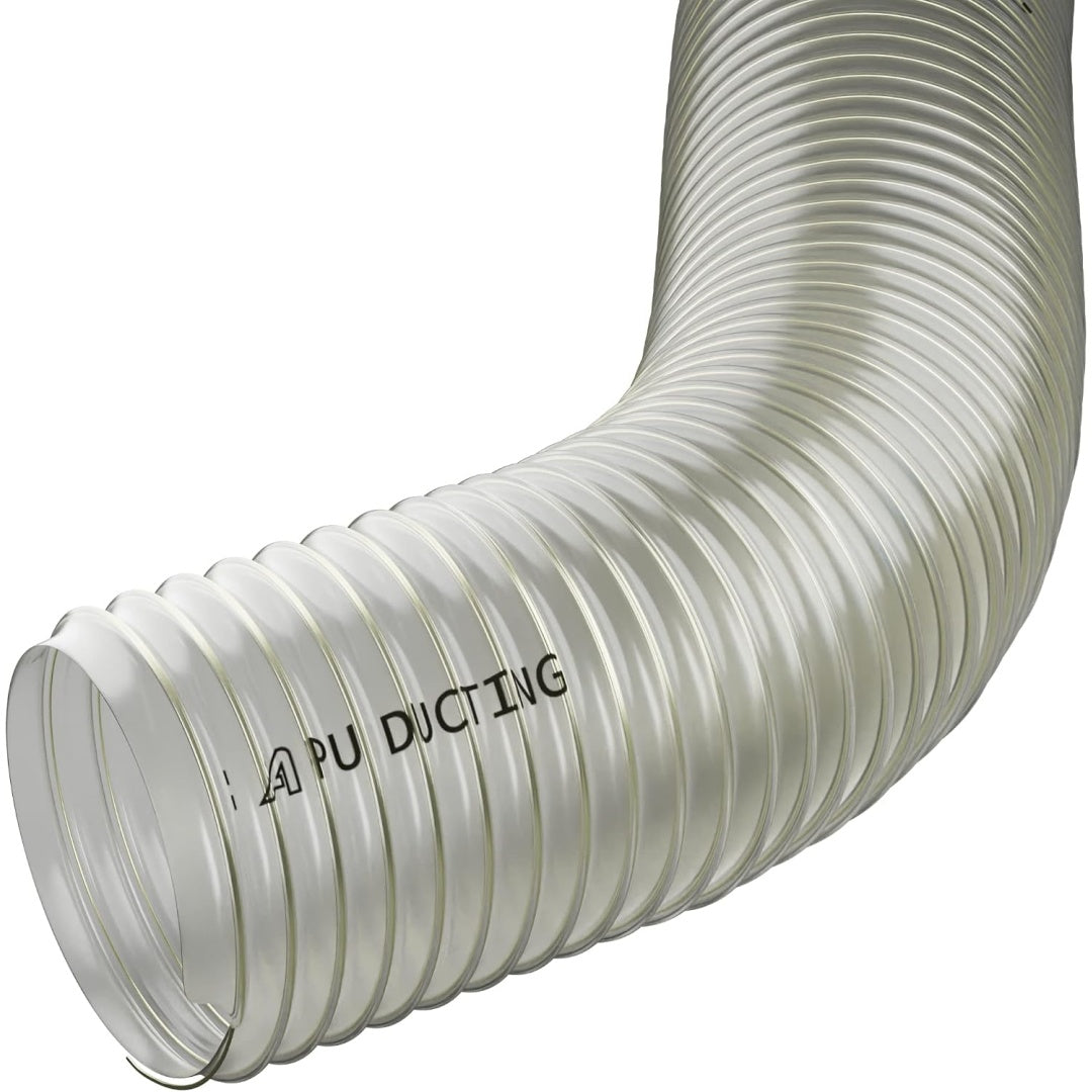 Ce flexible de ventilation associe un passage pour l'air aspire et un raccordement par embouts