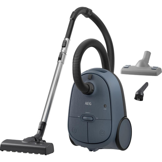 Aspirateur traineau avec une puissance annoncee de 850 W, coloris bleu