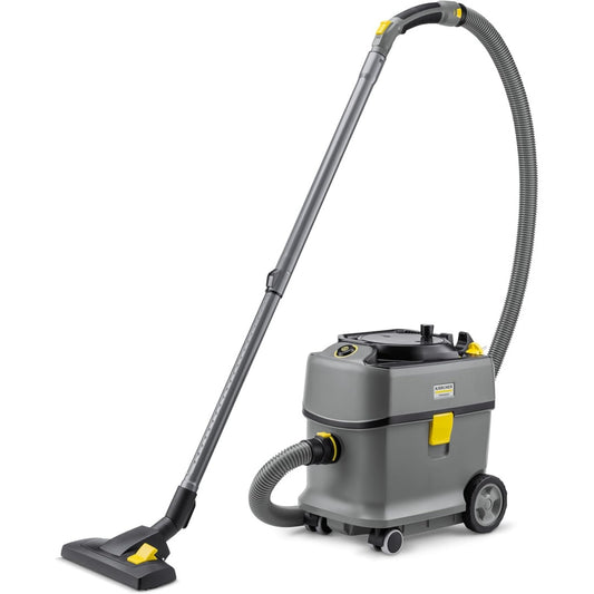 Aspirateur de sol sur roues associant l'entretien du parquet et des elements lavables