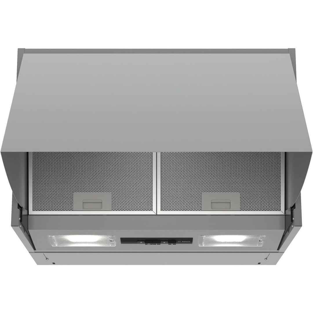 Hotte de cuisine integrant l'extraction de l'air de cuisson et une vitesse reglable